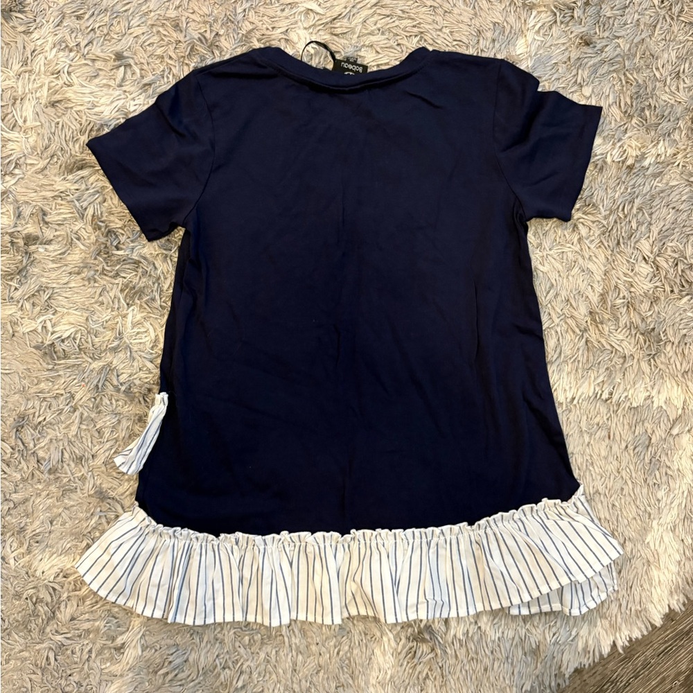 Bobeau Ruffled Hem Top - Picture 5 of 5